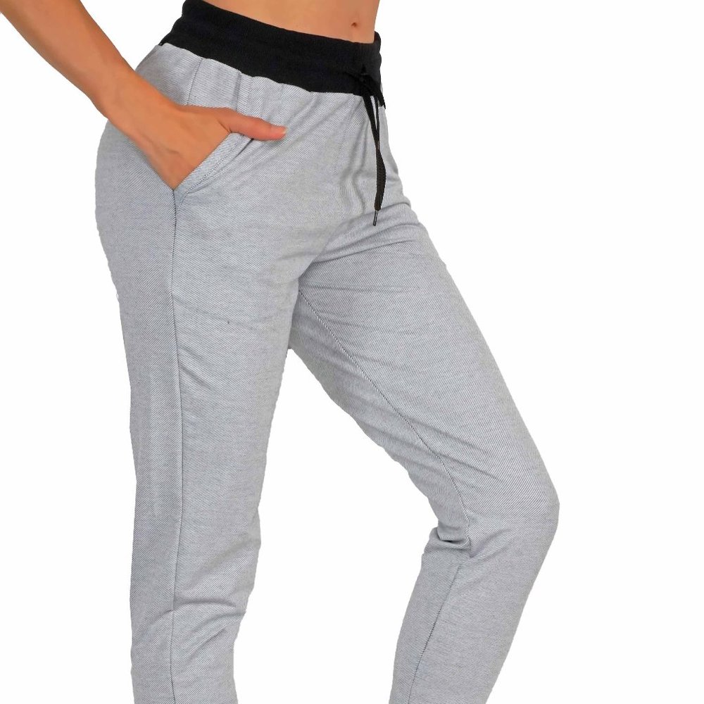 4pcs Set Full Length Cotton Joggers Sweatpants Pockets and elastic waistband